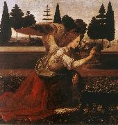 LEONARDO da Vinci Annunciation (detail) dg Sweden oil painting artist